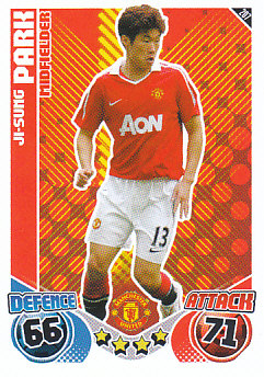 Park Ji-Sung Manchester United 2010/11 Topps Match Attax #207